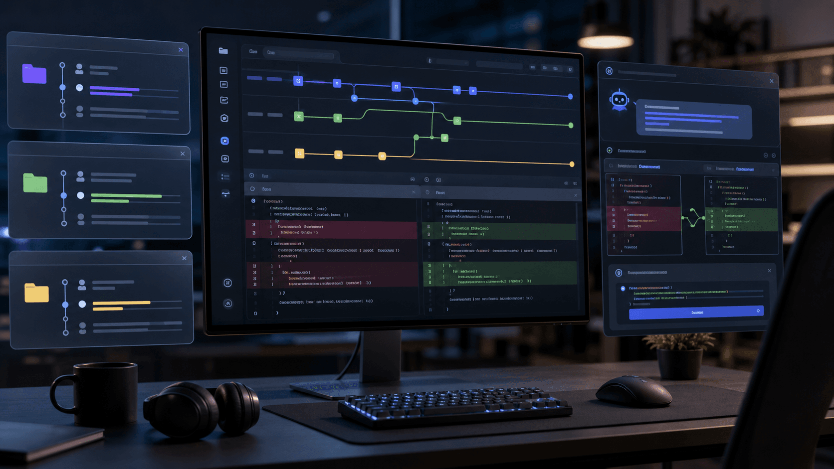 GitHub Desktop 3.6, 워크트리와 Copilot 충돌 해결 지원 추가