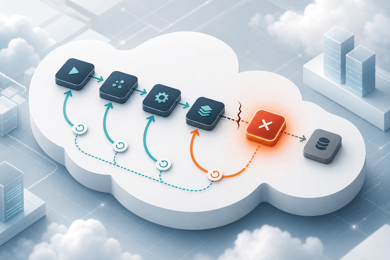 Cloudflare Workflows, 실패 작업 되돌리는 saga 롤백 지원